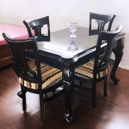 Carved Dinind Set Mid Century mode