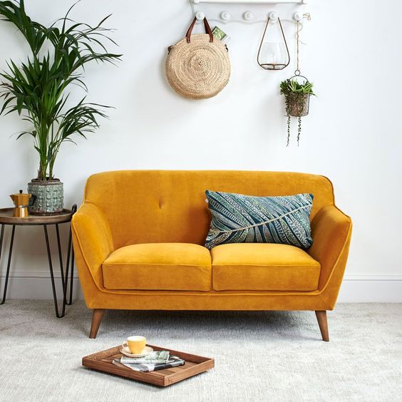 yellow sofa