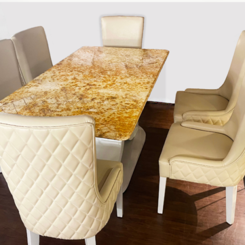 Granite top dining table