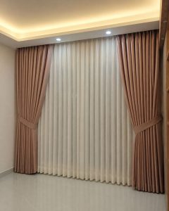 avikar curtain installation finished project kolkata
