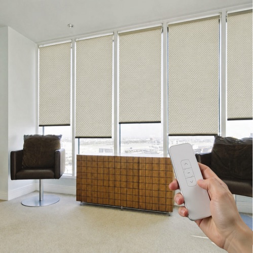 motorised blinds neutral window set